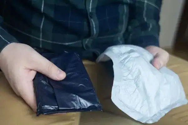 image of man holding stool incontinence Bournemouth products